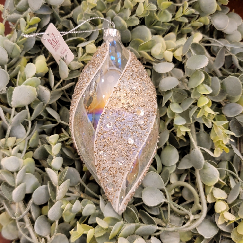 Elegant Gold and Silver Holiday Ornament